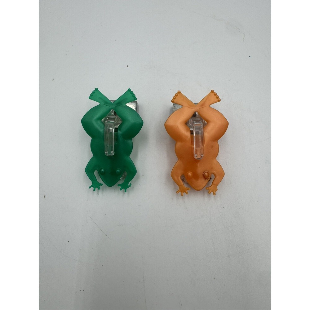 Heavy Duty Frog Magnetic Plastic Clip Refrigerator Magnets, Set of 2